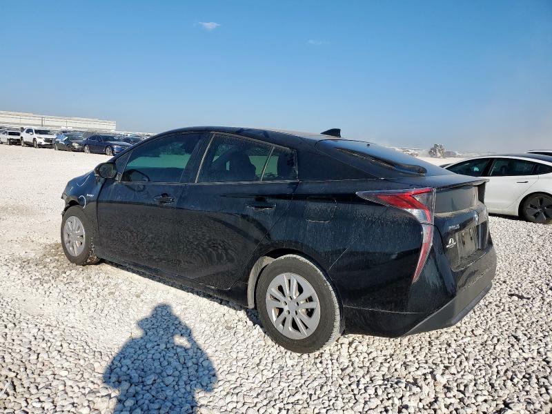 JTDKBRFU1H3547029 - 2017 TOYOTA PRIUS BLACK photo 2