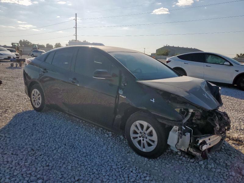 JTDKBRFU1H3547029 - 2017 TOYOTA PRIUS BLACK photo 4