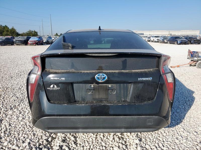 JTDKBRFU1H3547029 - 2017 TOYOTA PRIUS BLACK photo 6