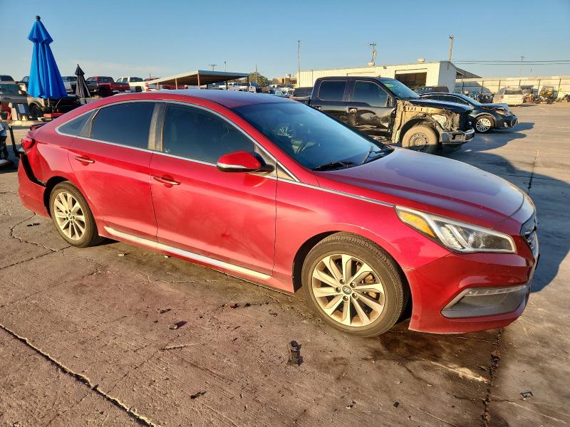 5NPE34AF8FH247849 - 2015 HYUNDAI SONATA SPORT MAROON photo 4