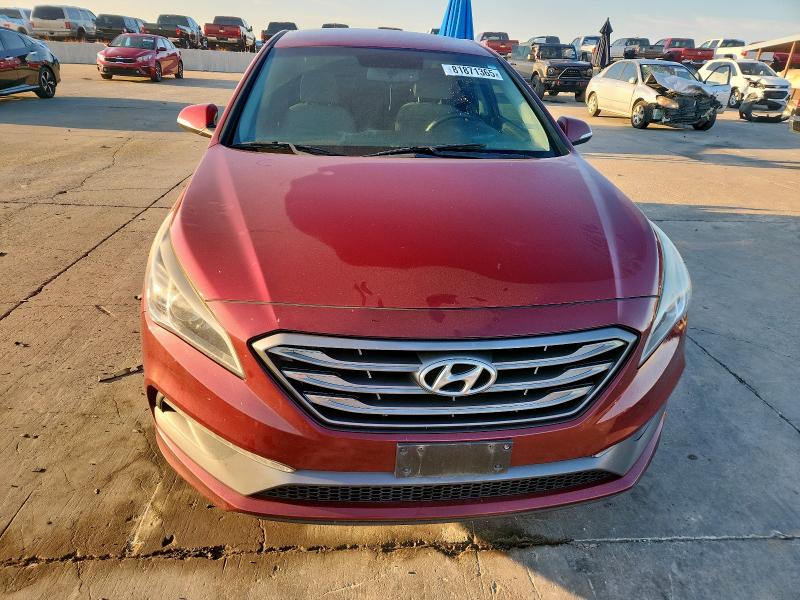 5NPE34AF8FH247849 - 2015 HYUNDAI SONATA SPORT MAROON photo 5