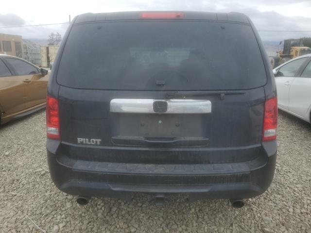 5FNYF3H49DB033256 - 2013 HONDA PILOT EX BLUE photo 6