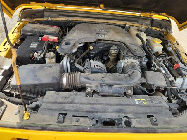 1C4HJXDG2KW579184 - 2019 JEEP WRANGLER UNLIMITED SPORT Դեղին լուսանկար 12