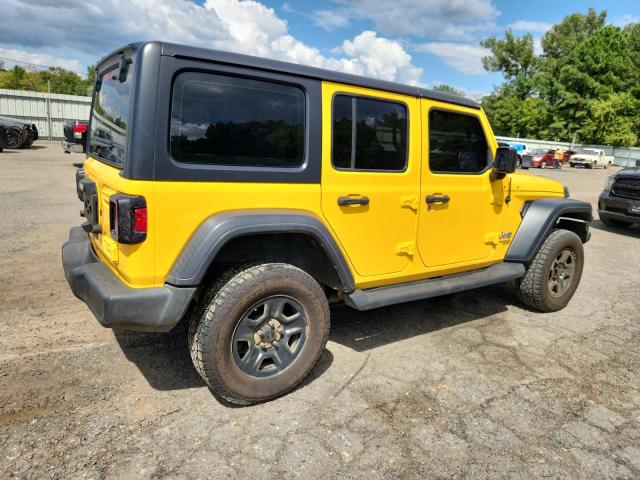 1C4HJXDG2KW579184 - 2019 JEEP WRANGLER UNLIMITED SPORT Դեղին լուսանկար 3