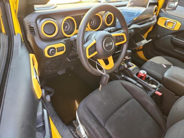 1C4HJXDG2KW579184 - 2019 JEEP WRANGLER UNLIMITED SPORT Դեղին լուսանկար 8