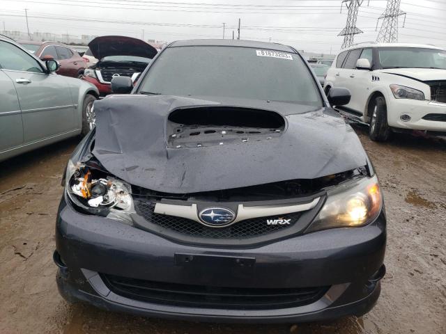 JF1GH76619G808542 - 2009 SUBARU IMPREZA WRX GRAY photo 5