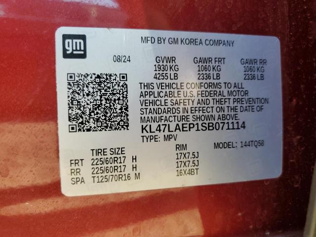 KL47LAEP1SB071114 - 2025 BUICK ENVISTA PREFERRED RED photo 13