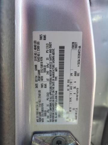 5LMCJ1A99FUJ06194 - 2015 LINCOLN MKC Արծաթագույն լուսանկար 14