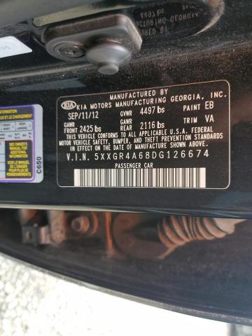 5XXGR4A68DG126674 - 2013 KIA OPTIMA SX 黑色 照片 13