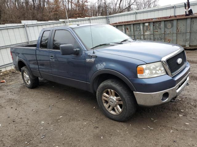 1FTPX14556FA85736 - 2006 FORD F150 BLUE photo 4