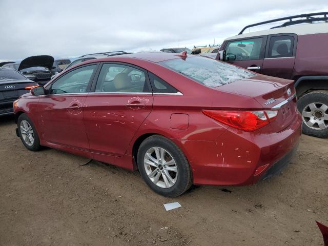 5NPEB4AC5EH824473 - 2014 HYUNDAI SONATA GLS MAROON photo 2