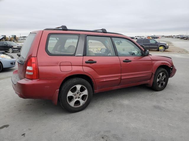 JF1SG65633H705987 - 2003 SUBARU FORESTER 2.5XS Бордовий фото 3