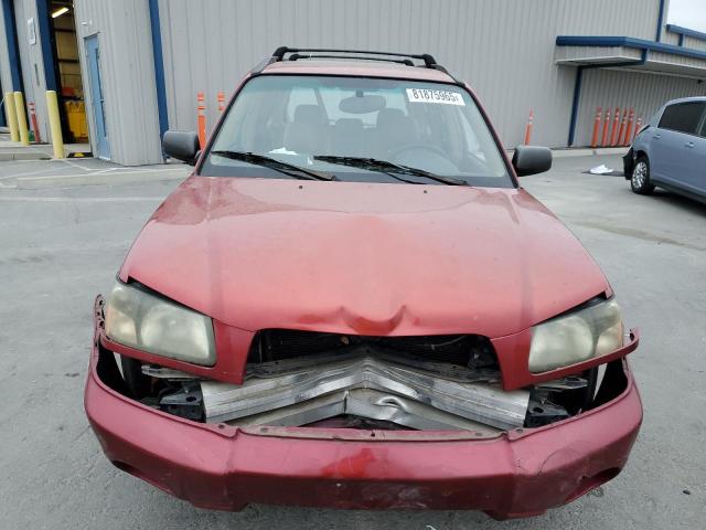 JF1SG65633H705987 - 2003 SUBARU FORESTER 2.5XS Бордовий фото 5