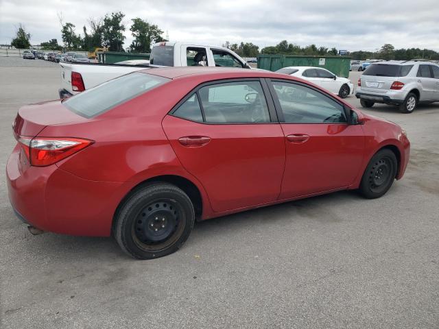 2T1BURHE1EC122963 - 2014 TOYOTA COROLLA L RED photo 3