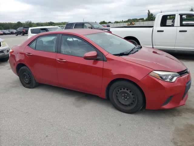 2T1BURHE1EC122963 - 2014 TOYOTA COROLLA L RED photo 4