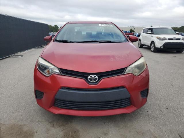 2T1BURHE1EC122963 - 2014 TOYOTA COROLLA L RED photo 5