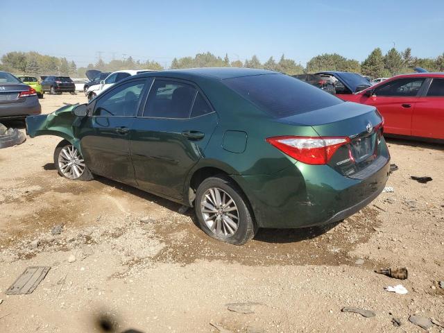 5YFBURHEXEP001056 - 2014 TOYOTA COROLLA L GREEN photo 2
