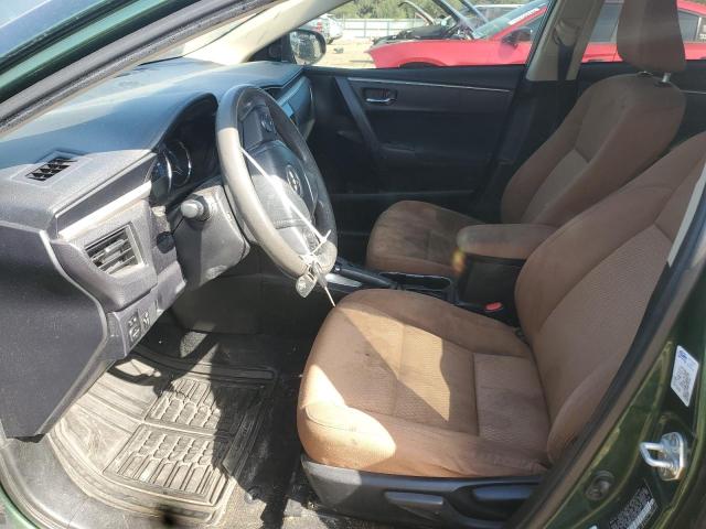 5YFBURHEXEP001056 - 2014 TOYOTA COROLLA L GREEN photo 7