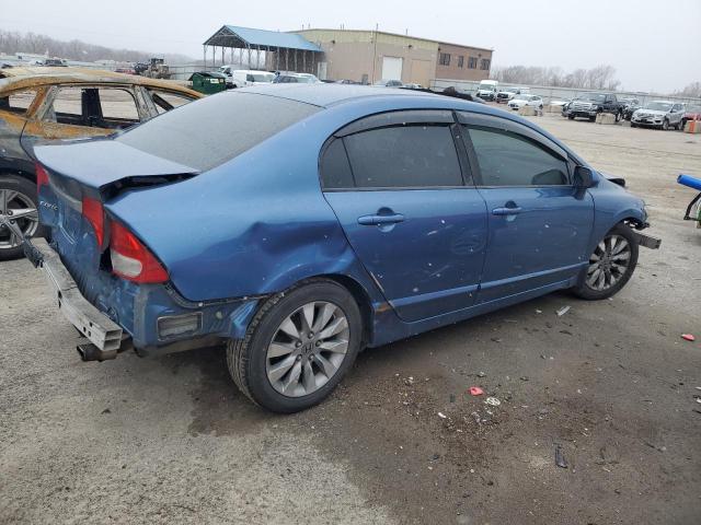 19XFA1F8XAE060757 - 2010 HONDA CIVIC EX BLUE photo 3