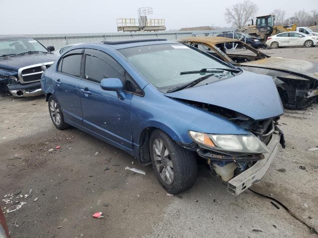 19XFA1F8XAE060757 - 2010 HONDA CIVIC EX BLUE photo 4