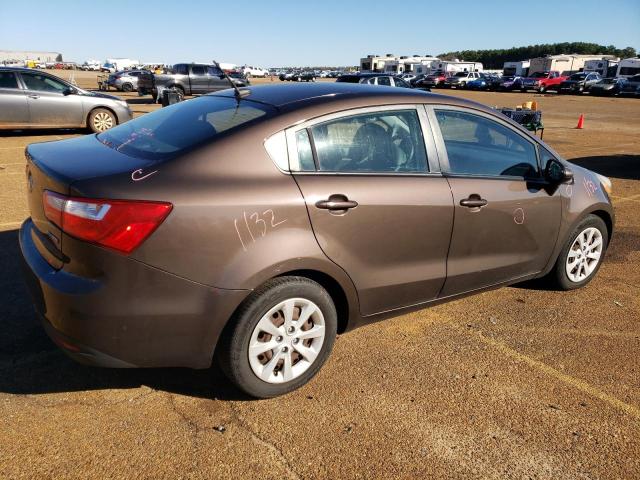 KNADN4A38D6143703 - 2013 KIA RIO EX BROWN photo 3