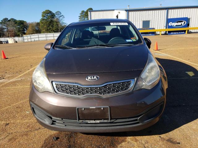 KNADN4A38D6143703 - 2013 KIA RIO EX BROWN photo 5