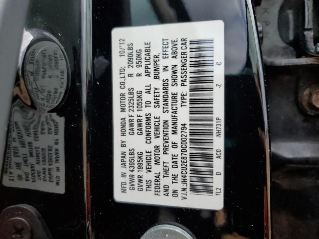 JH4CU2E87DC002794 - 2013 ACURA TSX SE BLACK photo 12