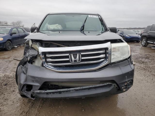 5FNYF4H26EB012001 - 2014 HONDA PILOT LX GRAY photo 5