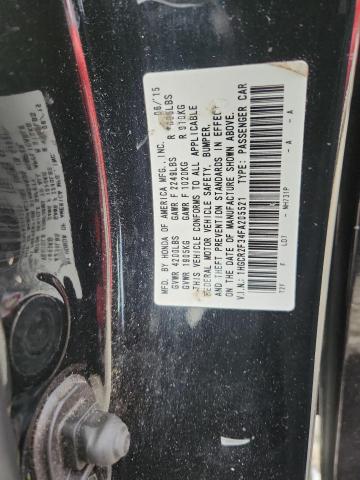1HGCR2F34FA205521 - 2015 HONDA ACCORD LX 黑色 照片 12