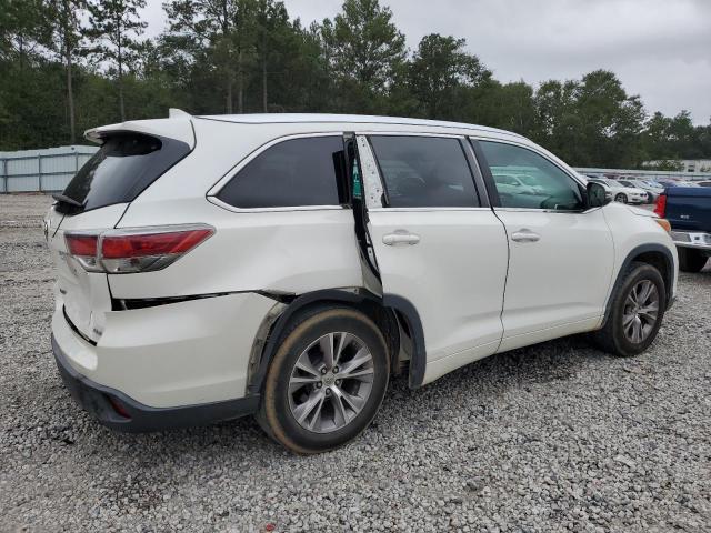 5TDKKRFH2FS048481 - 2015 TOYOTA HIGHLANDER XLE Белый фото 3