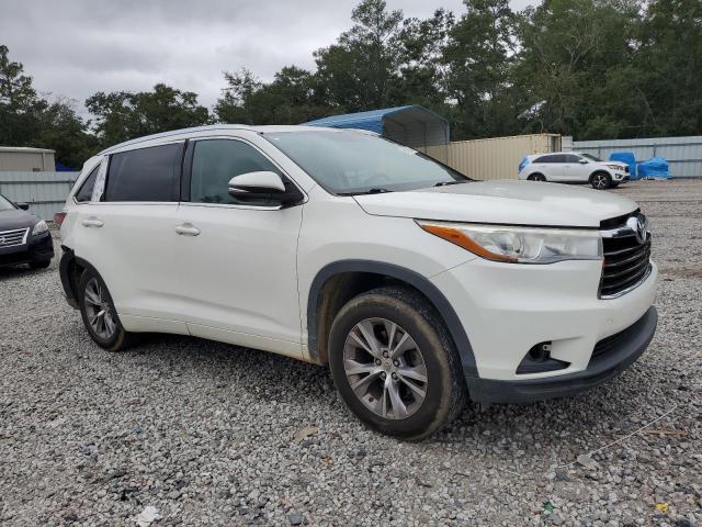 5TDKKRFH2FS048481 - 2015 TOYOTA HIGHLANDER XLE Белый фото 4
