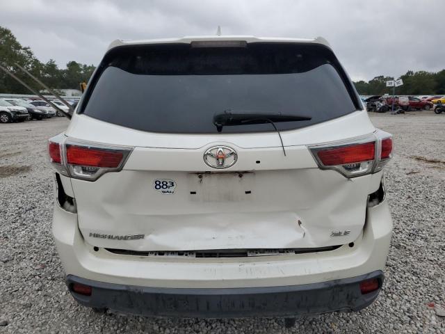 5TDKKRFH2FS048481 - 2015 TOYOTA HIGHLANDER XLE Белый фото 6