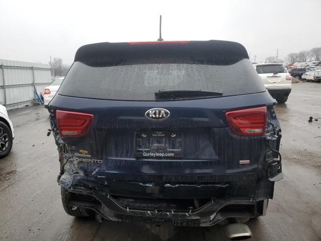 5XYPGDA34LG638194 - 2020 KIA SORENTO L BLUE photo 6