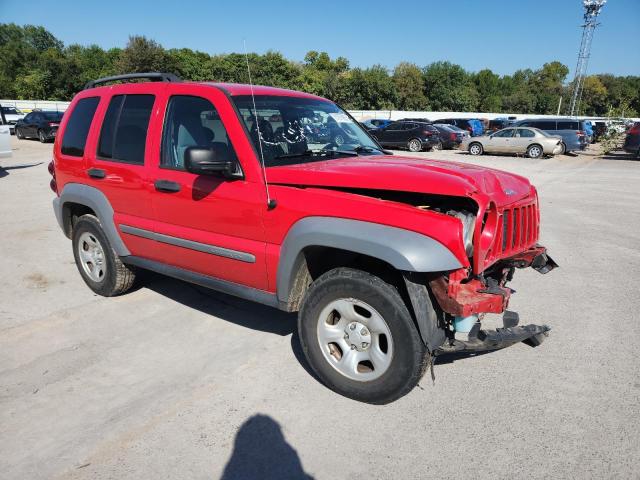 1J4GL48K35W616759 - 2005 JEEP LIBERTY SPORT წითელი ფოტო 4