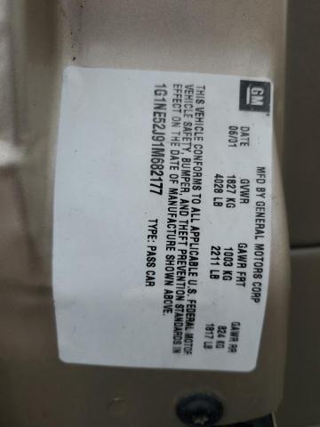 1G1NE52J91M682177 - 2001 CHEVROLET MALIBU LS GOLD photo 12