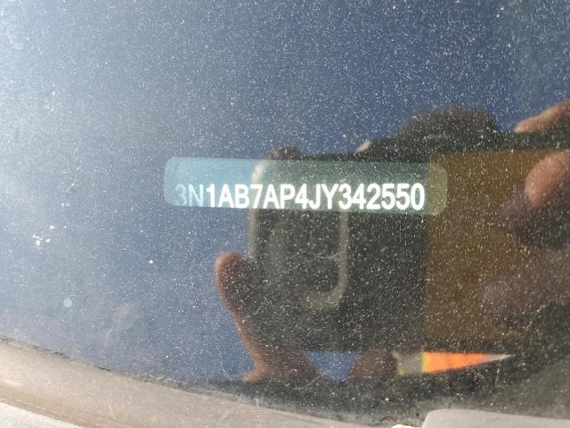 3N1AB7AP4JY342550 - 2018 NISSAN SENTRA S BLUE photo 12