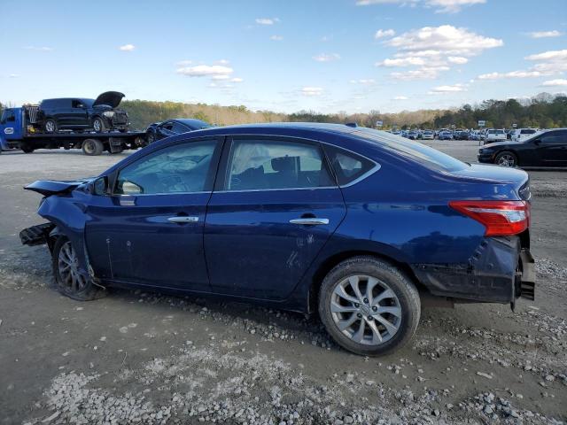 3N1AB7AP1KY235649 - 2019 NISSAN SENTRA S BLUE photo 2