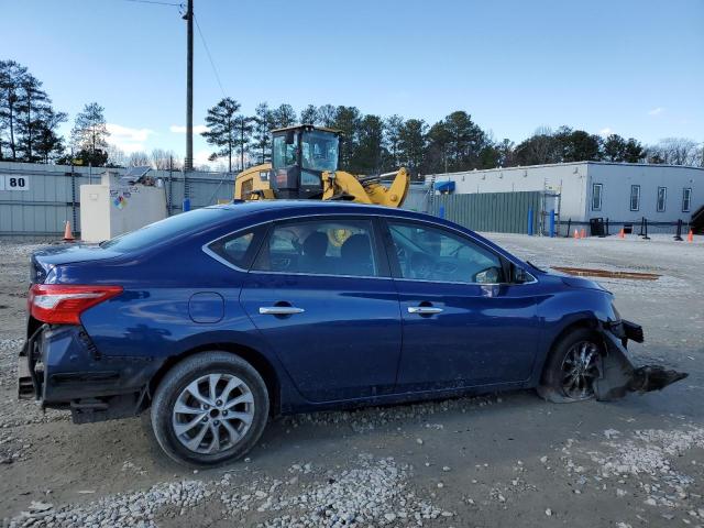 3N1AB7AP1KY235649 - 2019 NISSAN SENTRA S BLUE photo 3