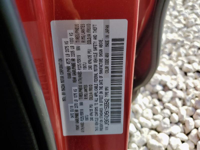 JM3KFADM5K1599542 - 2019 MAZDA CX-5 GRAND TOURING RED photo 13
