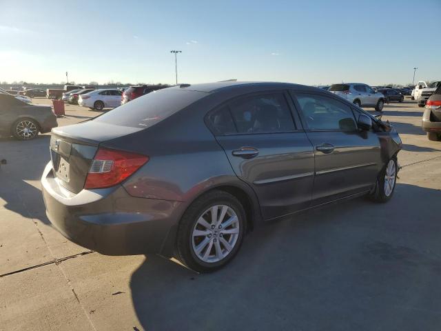 2HGFB2F82CH547611 - 2012 HONDA CIVIC EX GRAY photo 3