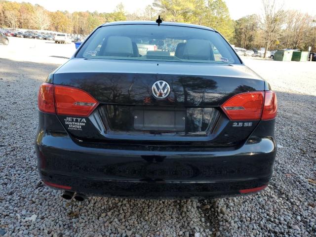 3VWDX7AJ5BM053187 - 2011 VOLKSWAGEN JETTA SE BLACK photo 6