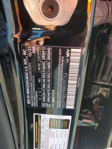 4JGFF5KE7NA595764 - 2022 MERCEDES-BENZ GLS 450 4MATIC BLACK photo 13