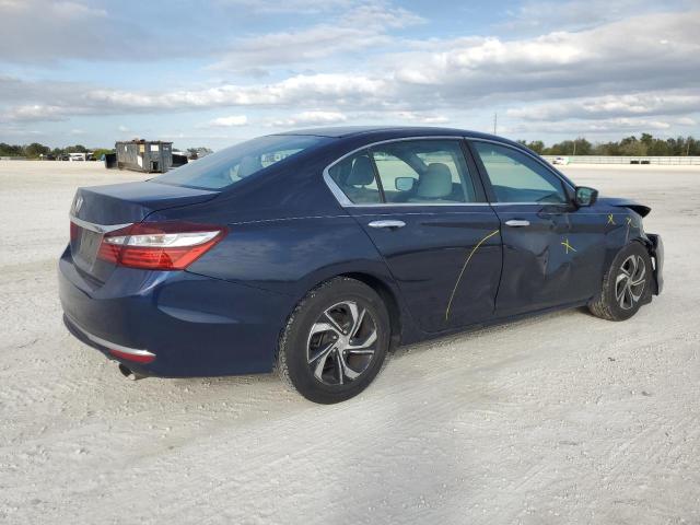 1HGCR2F30GA118653 - 2016 HONDA ACCORD LX BLUE photo 3