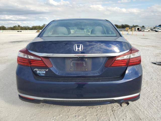 1HGCR2F30GA118653 - 2016 HONDA ACCORD LX BLUE photo 6