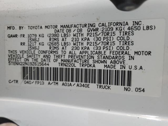 5TENX22N19Z615644 - 2009 TOYOTA TACOMA BLUE photo 12