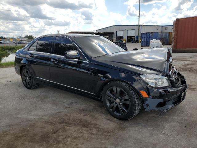 WDDGF81X78F083402 - 2008 MERCEDES-BENZ C 300 4MATIC BLACK photo 4