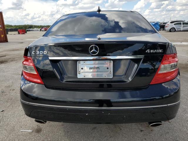 WDDGF81X78F083402 - 2008 MERCEDES-BENZ C 300 4MATIC BLACK photo 6
