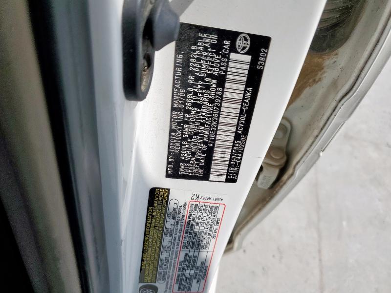 4T1BE32K36U739788 - 2006 TOYOTA CAMRY LE WHITE photo 12