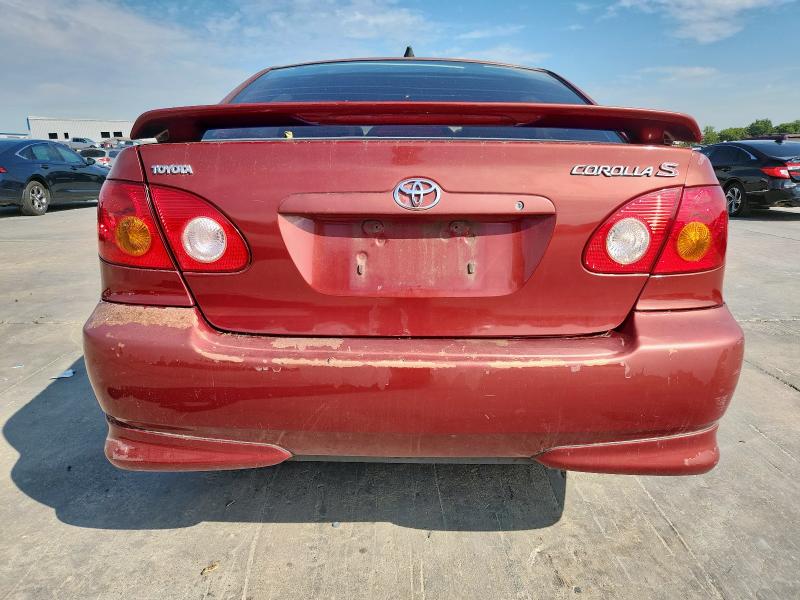 1NXBR32E34Z228044 - 2004 TOYOTA COROLLA CE MAROON photo 6