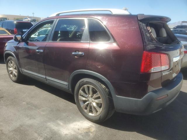 5XYKU4A25BG062706 - 2011 KIA SORENTO EX MAROON photo 2